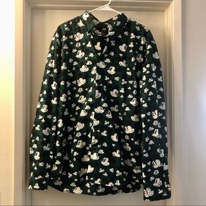 H&M Disney Mickey Button Up Shirt